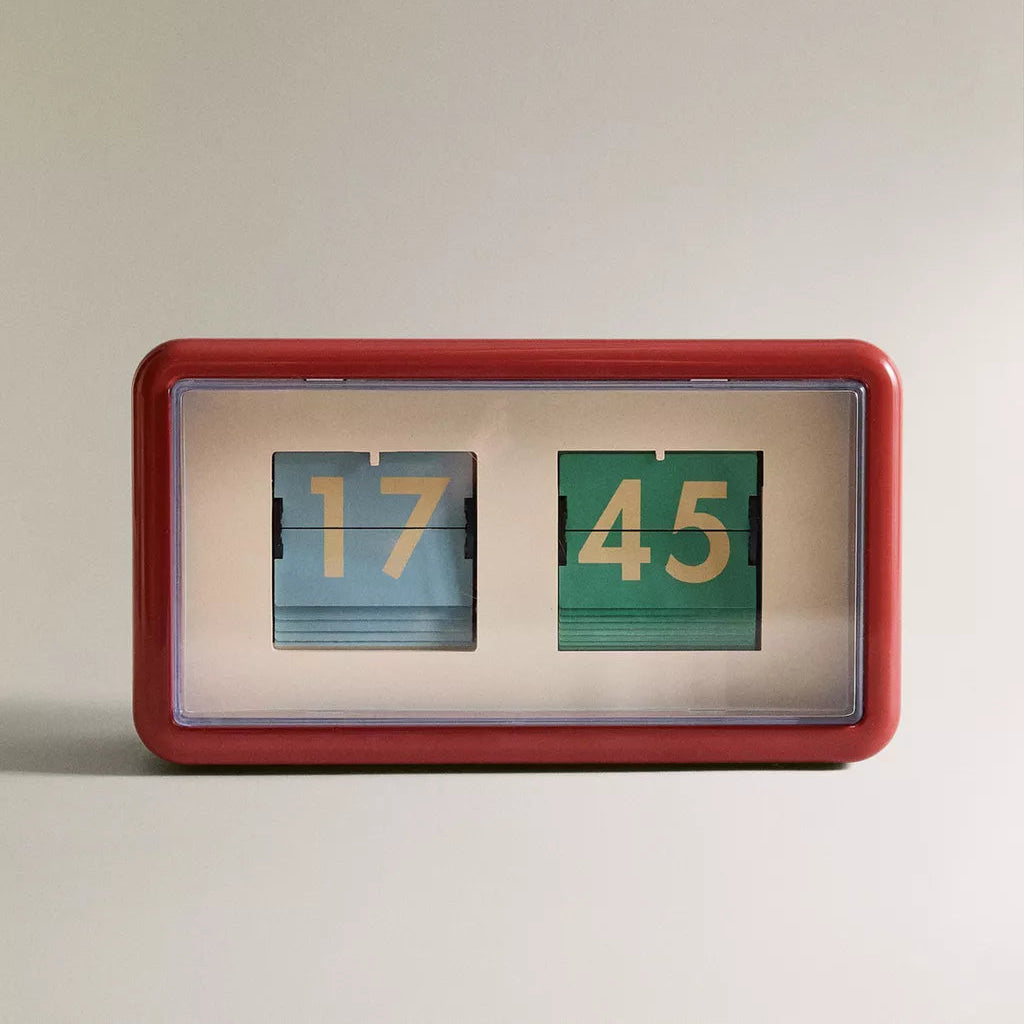 RELOJ FLAP ROJO