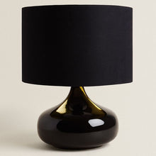 Cargar imagen en el visor de la galería, LUMINARIA DE CERAMICA NEGRA
