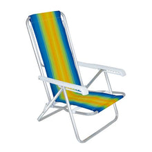 Cargar imagen en el visor de la galería, SILLA PLAYA RAYAS AMARILLA
