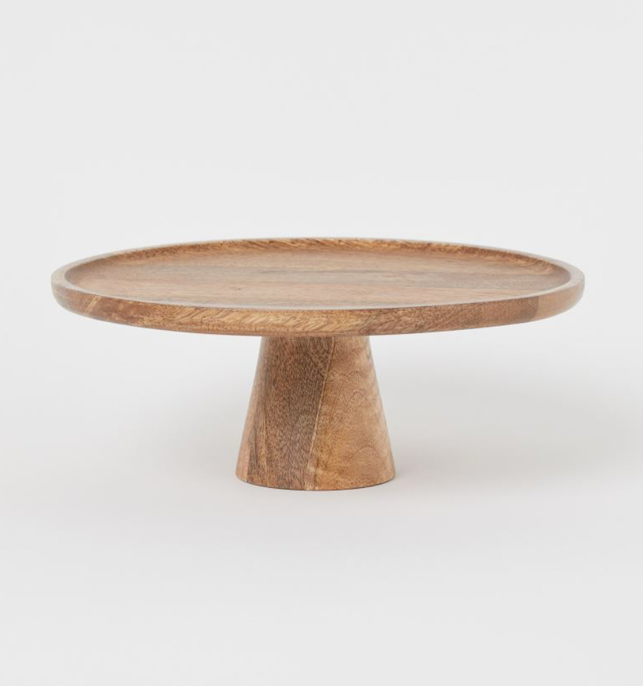 PIE DE TORTA DE MADERA