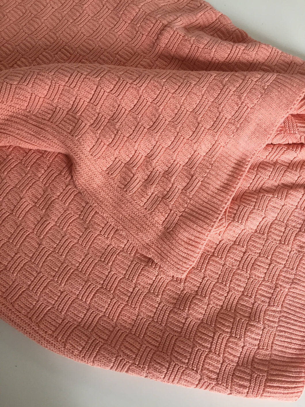 MANTA CORAL TEJIDA