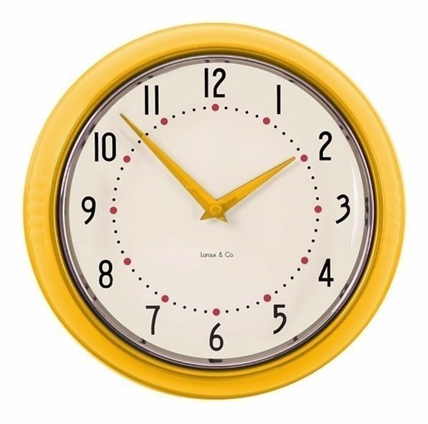 RELOJ VINTAGE AMARILLO